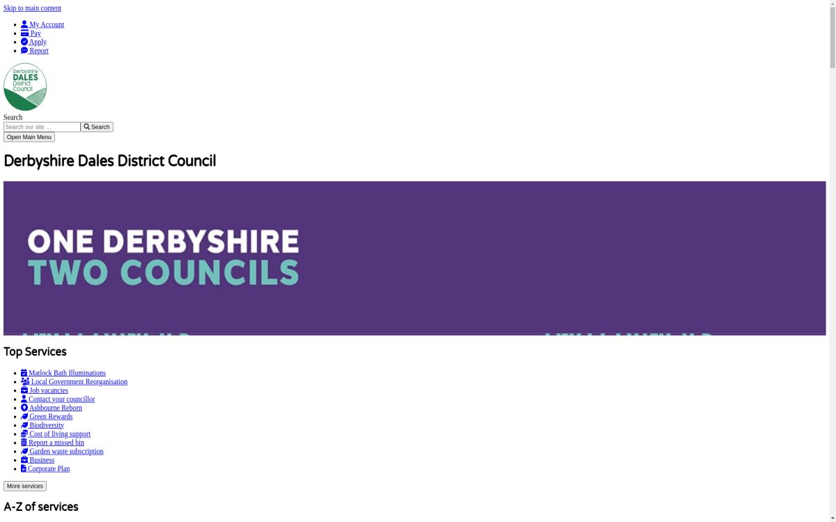 https://www.derbyshiredales.gov.uk